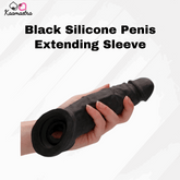 Black penis sleeve for men on Kaamastra